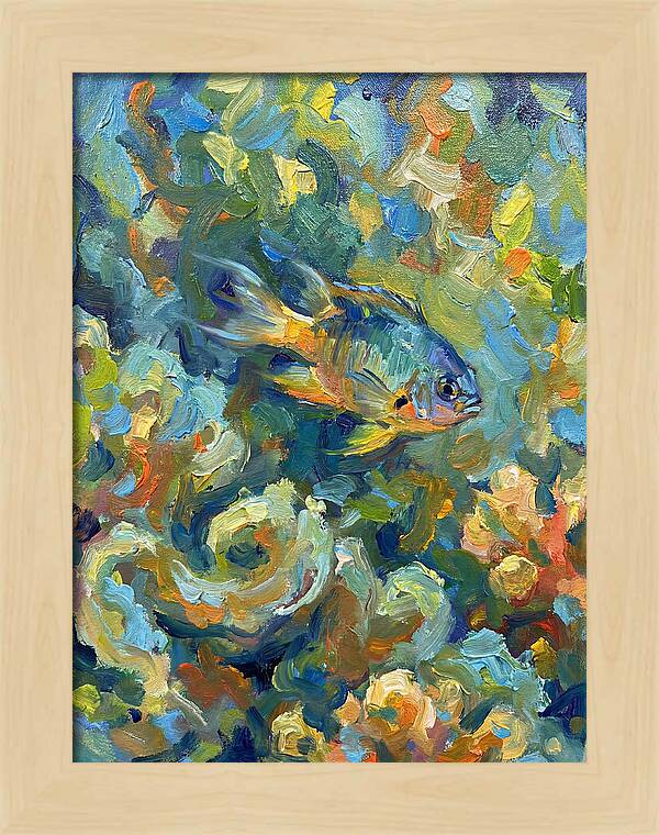 Damselfish Among Vibrant Corals