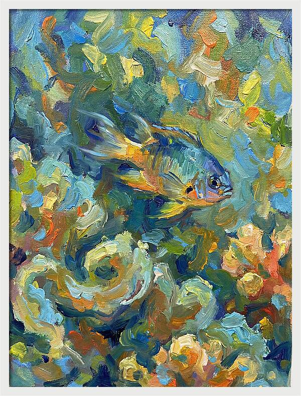 Damselfish Among Vibrant Corals