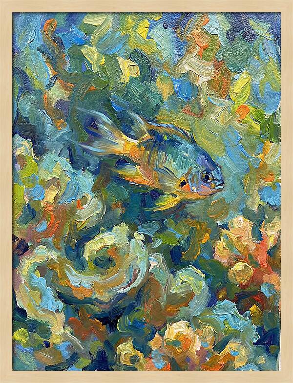 Damselfish Among Vibrant Corals