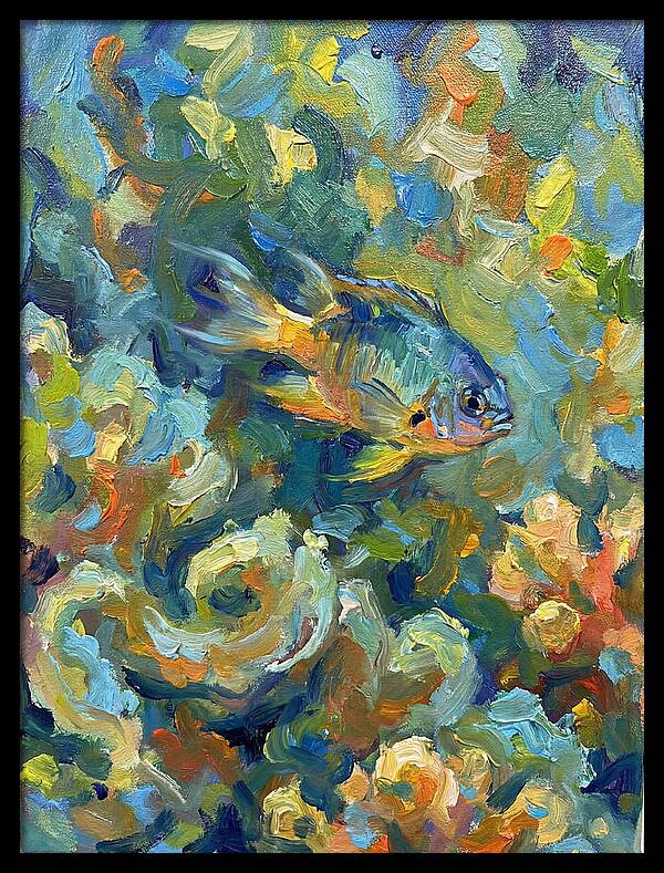 Damselfish Among Vibrant Corals