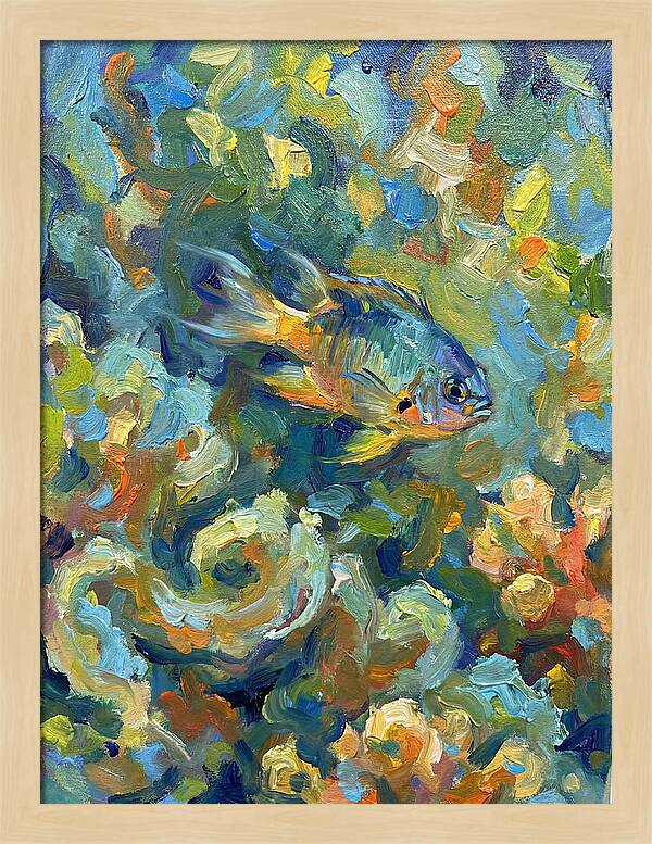 Damselfish Among Vibrant Corals