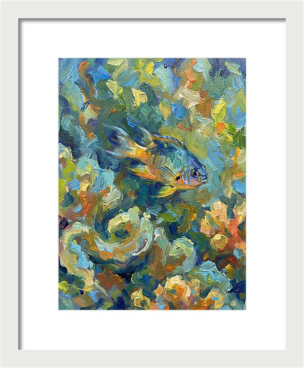 Damselfish Among Vibrant Corals