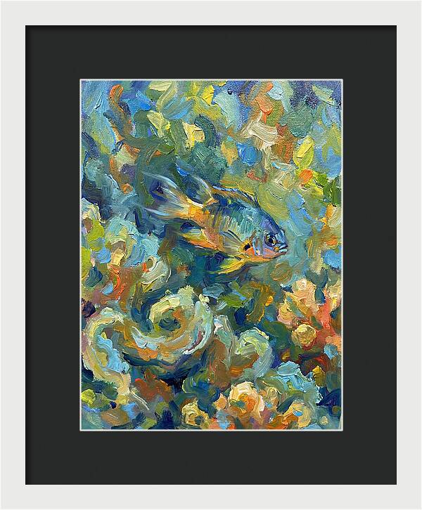 Damselfish Among Vibrant Corals