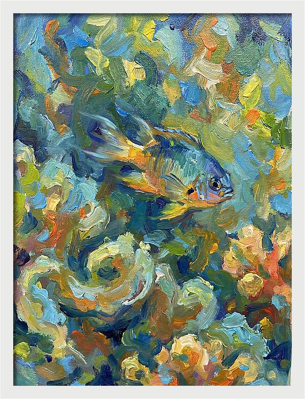 Damselfish Among Vibrant Corals