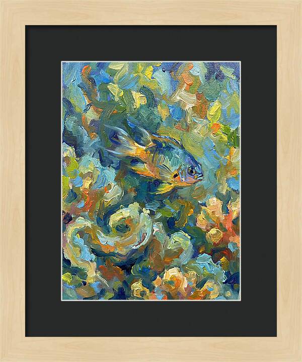 Damselfish Among Vibrant Corals