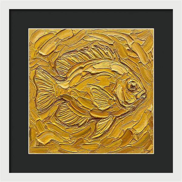 Damselfish In Golden Waves