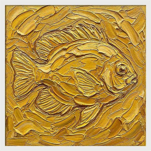 Damselfish In Golden Waves