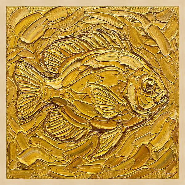 Damselfish In Golden Waves