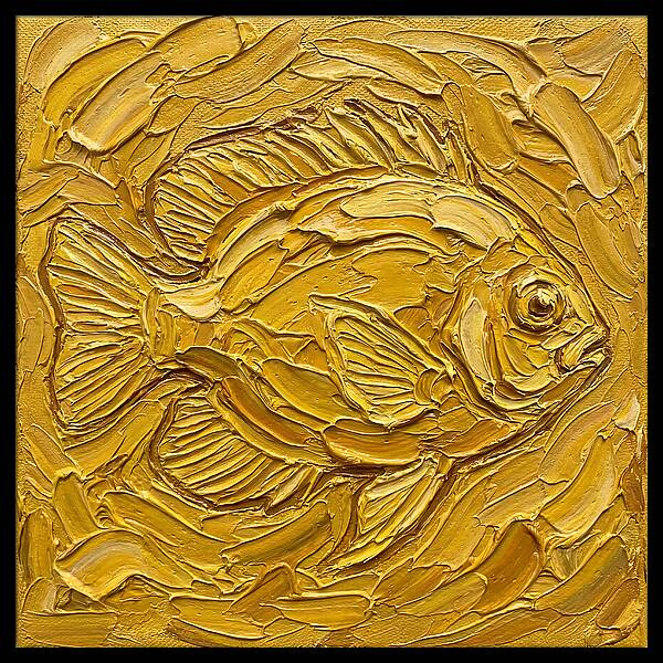 Damselfish In Golden Waves