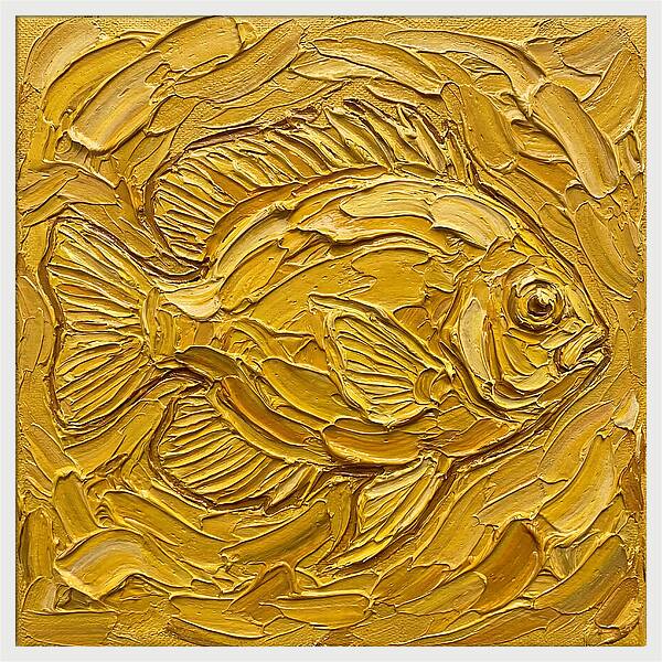 Damselfish In Golden Waves