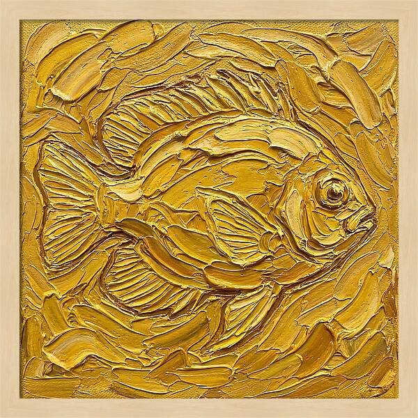 Damselfish In Golden Waves