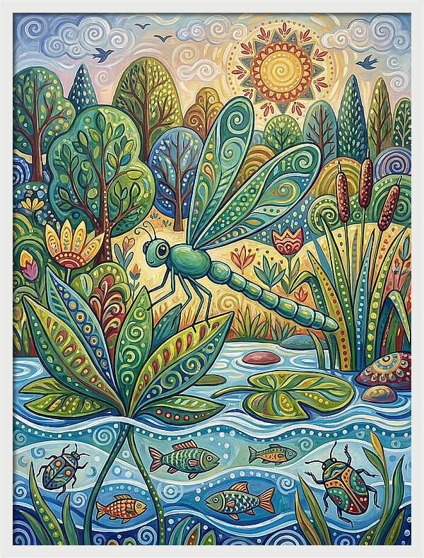 Damselfly Dance In Nature