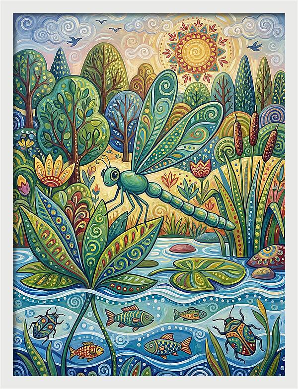 Damselfly Dance In Nature
