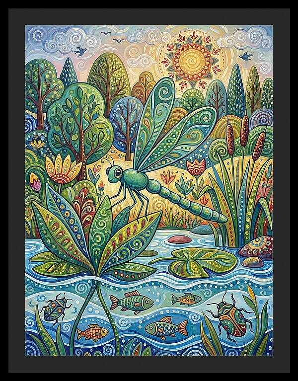 Damselfly Dance In Nature