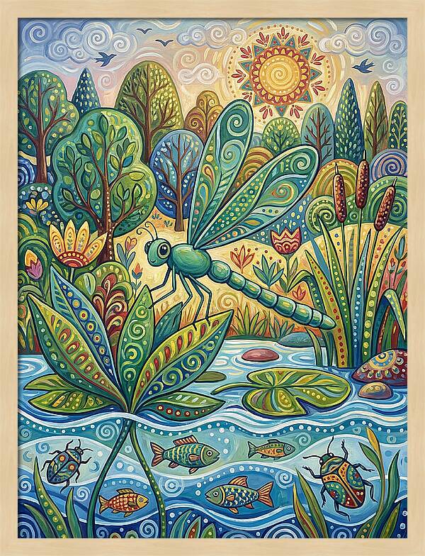 Damselfly Dance In Nature