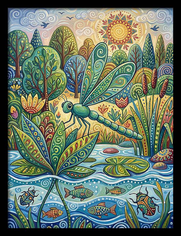 Damselfly Dance In Nature