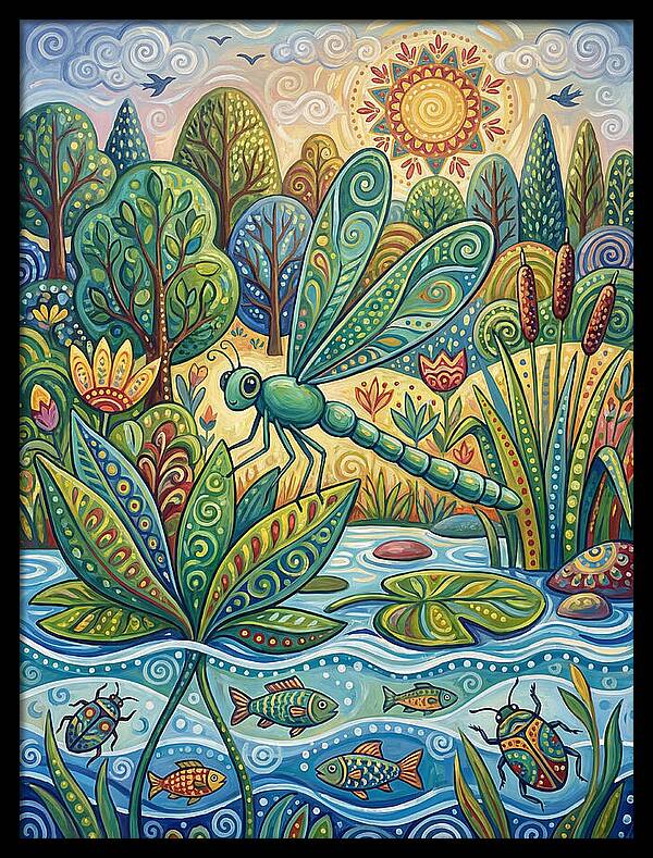 Damselfly Dance In Nature