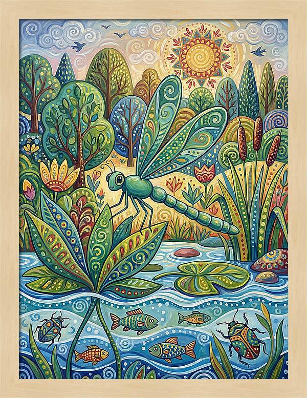 Damselfly Dance In Nature