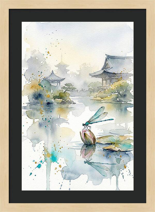 Damselfly On Tranquil Water
