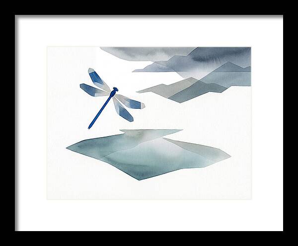 Damselfly Over Tranquil Waters
