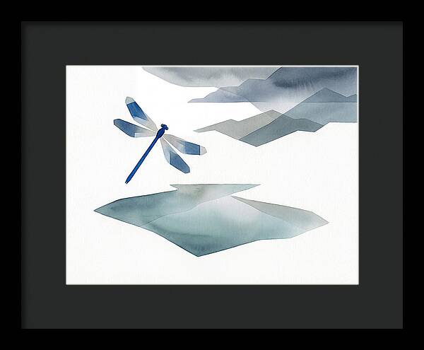 Damselfly Over Tranquil Waters