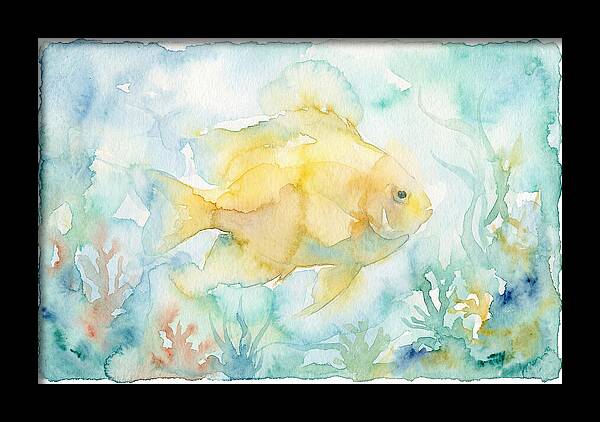 Dancing Damselfish In Watercolor