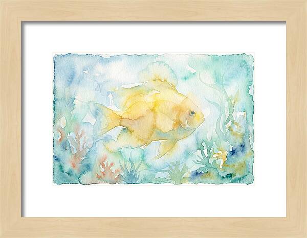 Dancing Damselfish In Watercolor