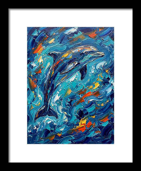 Dancing Dolphin In Vibrant Waves