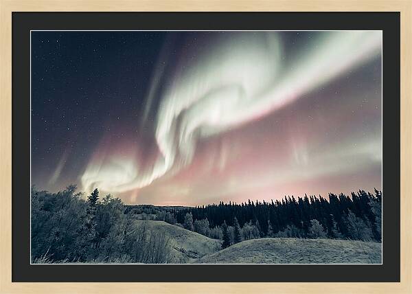 Dancing Lights Above Alaskan Wilderness