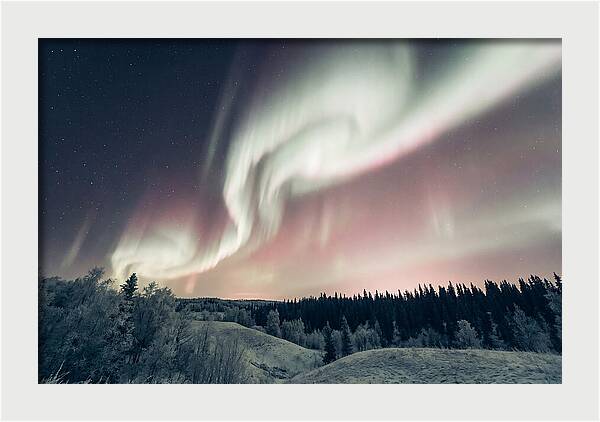 Dancing Lights Above Alaskan Wilderness