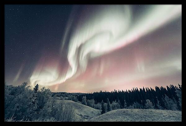Dancing Lights Above Alaskan Wilderness