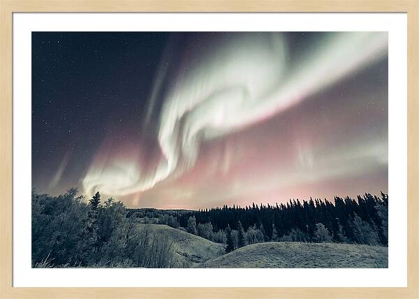 Dancing Lights Above Alaskan Wilderness