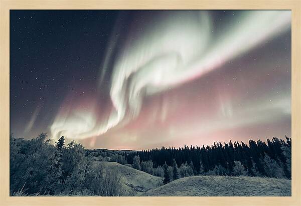 Dancing Lights Above Alaskan Wilderness