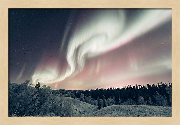 Dancing Lights Above Alaskan Wilderness