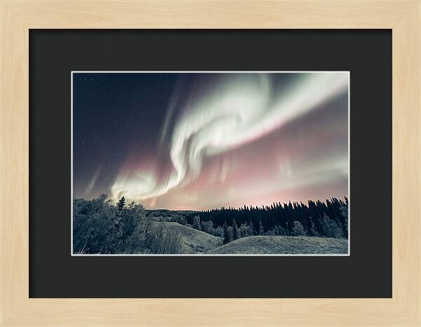 Dancing Lights Above Alaskan Wilderness