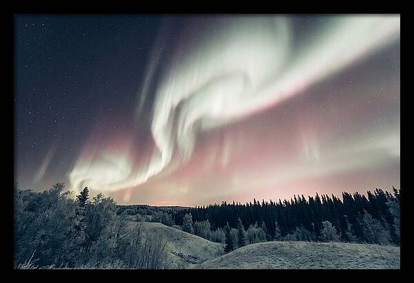 Dancing Lights Above Alaskan Wilderness