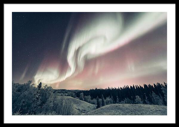 Dancing Lights Above Alaskan Wilderness