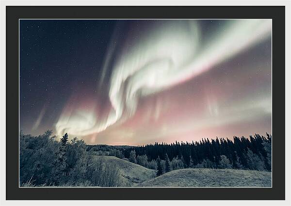 Dancing Lights Above Alaskan Wilderness
