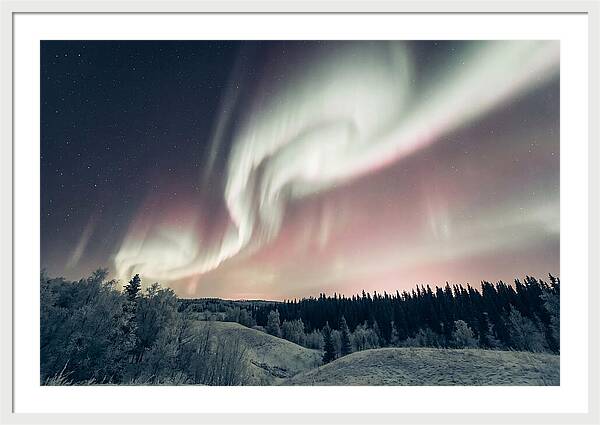 Dancing Lights Above Alaskan Wilderness