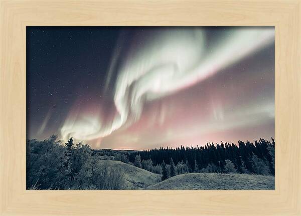 Dancing Lights Above Alaskan Wilderness