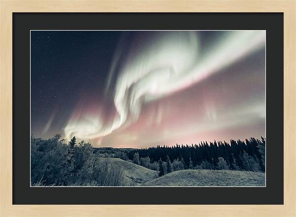 Dancing Lights Above Alaskan Wilderness