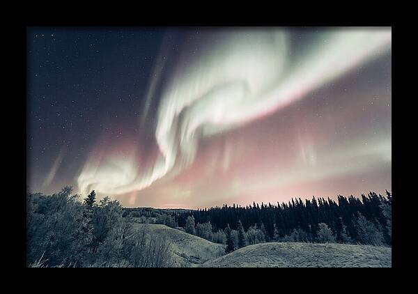 Dancing Lights Above Alaskan Wilderness