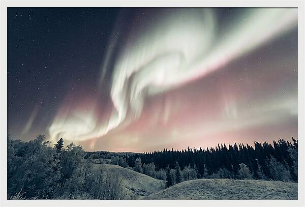 Dancing Lights Above Alaskan Wilderness
