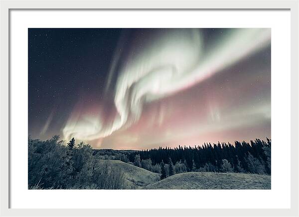 Dancing Lights Above Alaskan Wilderness