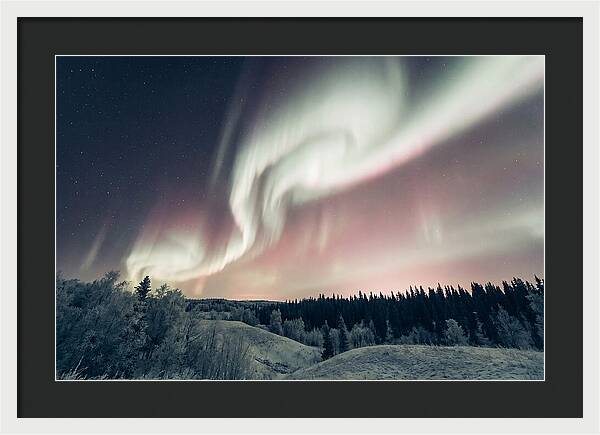 Dancing Lights Above Alaskan Wilderness