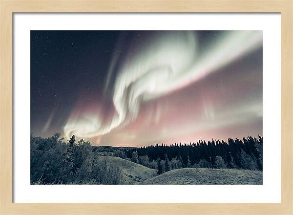 Dancing Lights Above Alaskan Wilderness