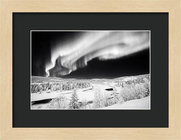 Dancing Lights Over Alaskan Wilderness