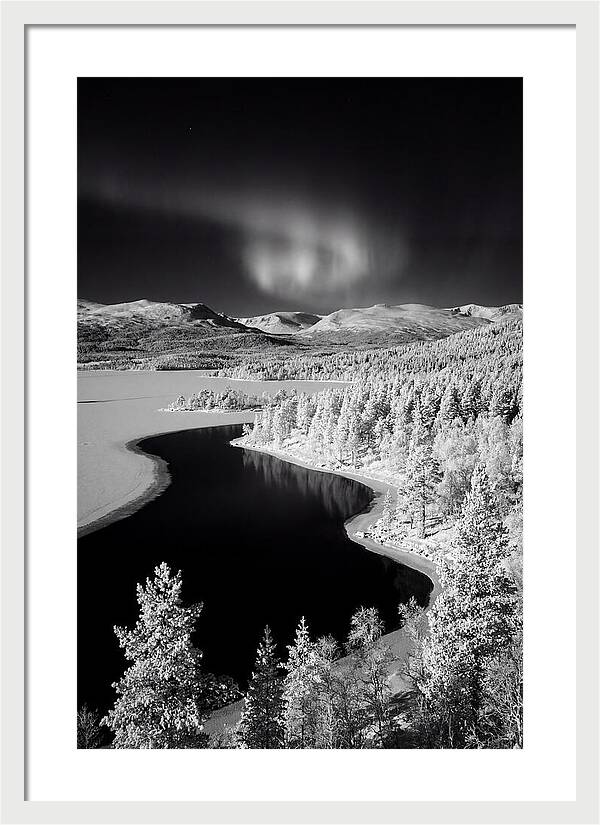 Dancing Lights Over Tornetrask Lake