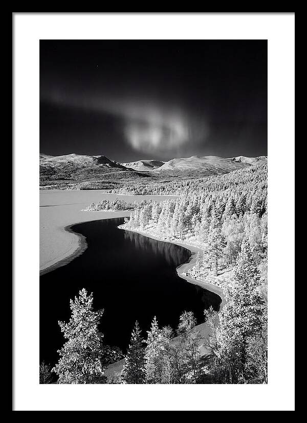 Dancing Lights Over Tornetrask Lake