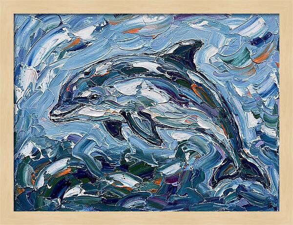 Dancing Porpoise In Waves